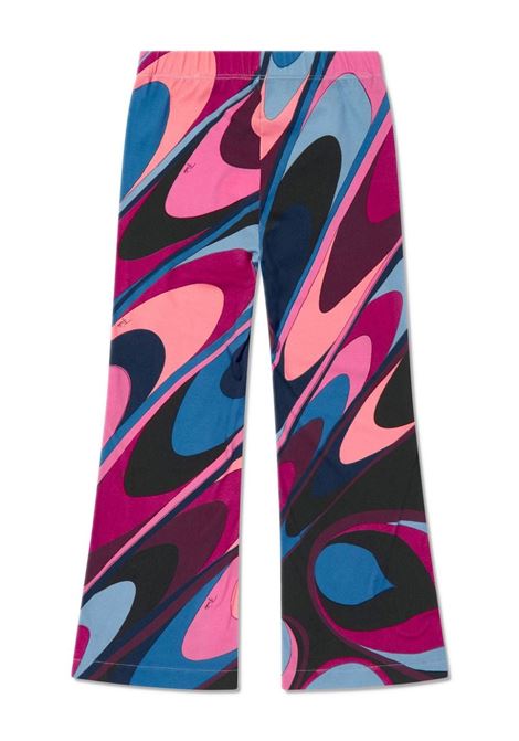 EMILIO PUCCI JUNIOR Pantaloni Svasati Con Stampa Onde - EMILIO PUCCI JUNIOR Pezzi Unici