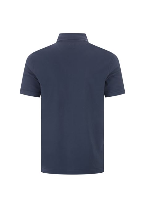 FEDELI Polo In Leggero Piquet Di Cotone Blu Scuro - FEDELI Shopping Online