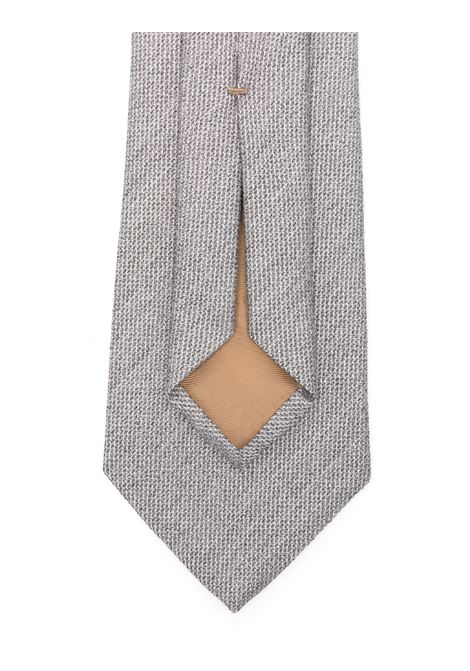 BOSS Cravatta Jacquard Grigia - BOSS Sottocosto