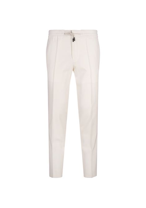 BOSS Pantaloni Affusolati In Lana Stretch Bianca - BOSS Convenienza
