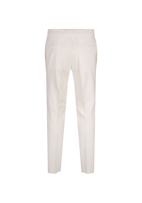 BOSS Pantaloni Affusolati In Lana Stretch Bianca - BOSS Convenienza
