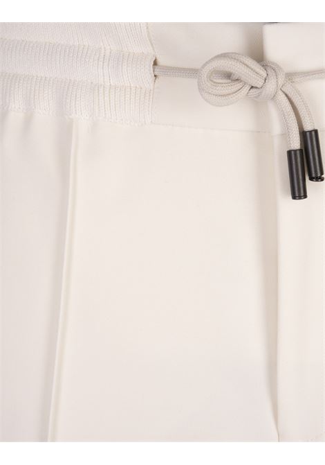 BOSS Pantaloni Affusolati In Lana Stretch Bianca - BOSS Convenienza