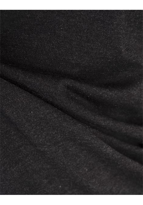 KITON Pullover Scollo a V In Seta e Cashmere Antracite - KITON Outlet