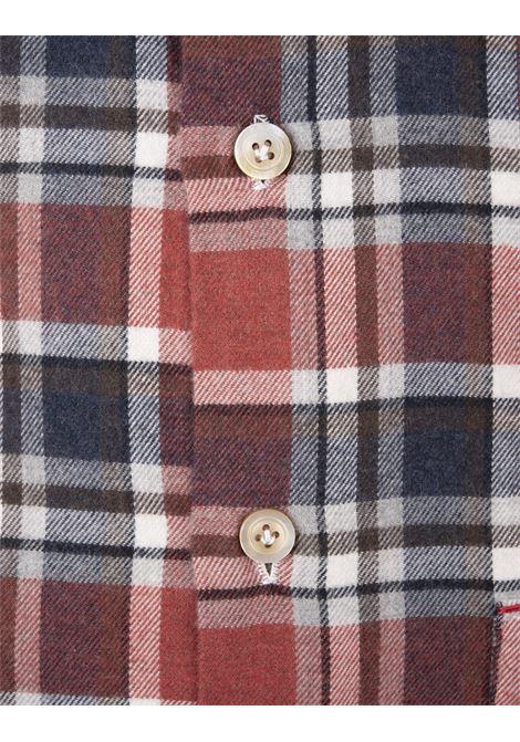 KITON Camicia In Flanella Check Rrossa - KITON In Vendita