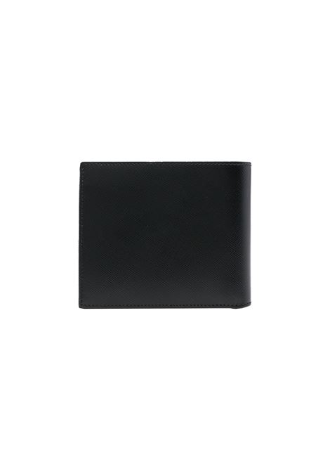 KITON Portafoglio Bi-Fold Nero Con Logo Argentato - KITON Offerte