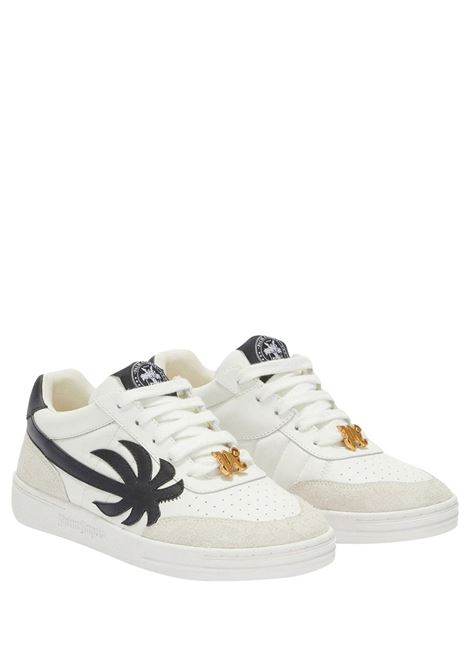 PALM ANGELS Sneakers Palm Beach University Bianche e Nere - PALM ANGELS Saldi Di Fabbrica