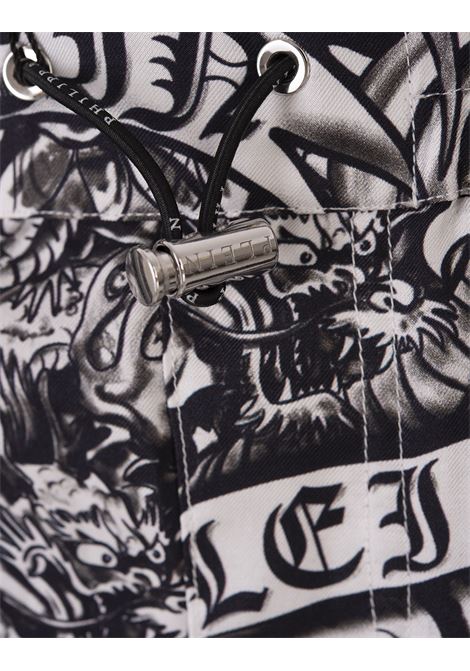 PHILIPP PLEIN Silk Cool Kid Shorts Tattoo - PHILIPP PLEIN Nuova