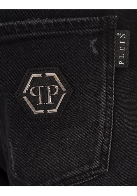 PHILIPP PLEIN Jeans Super Straight Cut Neri - PHILIPP PLEIN 2025
