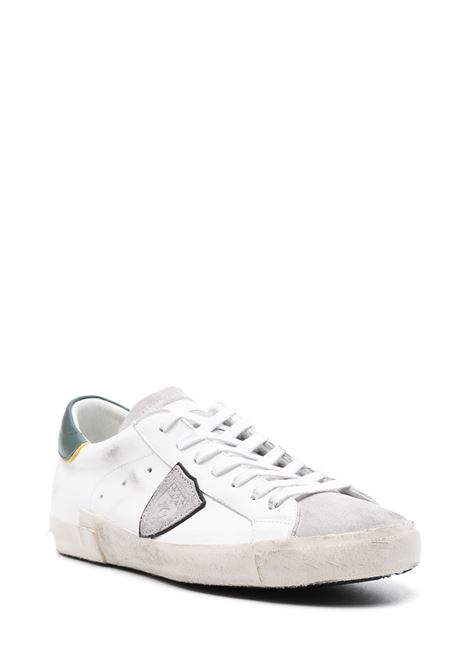 PHILIPPE MODEL Sneakers Prsx Bianche e Verdi - PHILIPPE MODEL Affare Del Giorno