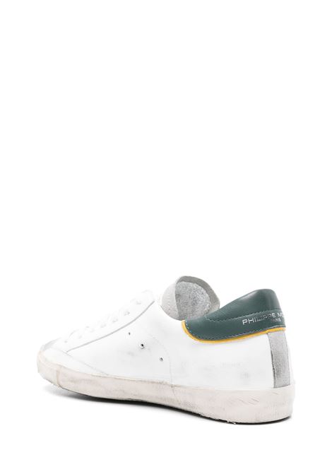 PHILIPPE MODEL Sneakers Prsx Bianche e Verdi - PHILIPPE MODEL Affare Del Giorno