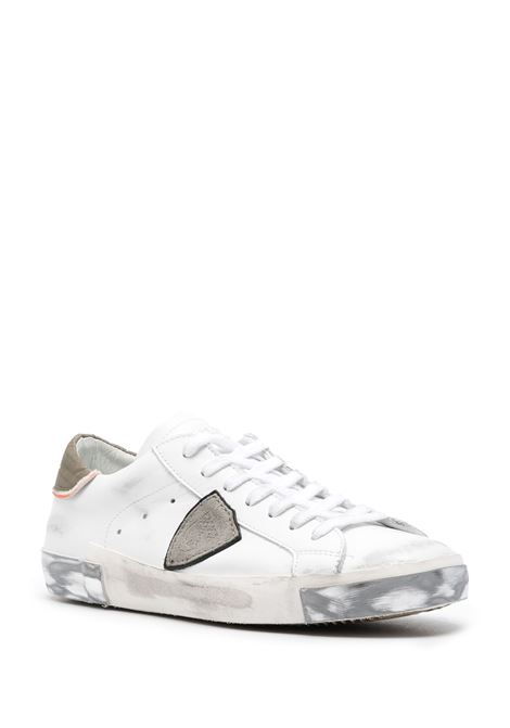 PHILIPPE MODEL Sneakers Prsx Bianche e Verdi - PHILIPPE MODEL Prezzo Ridotto