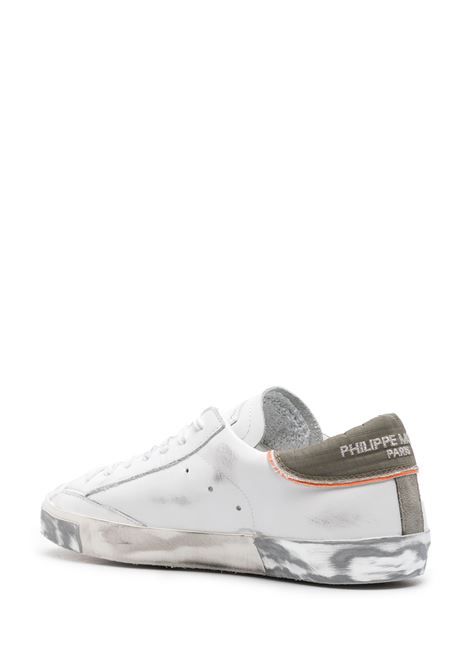 PHILIPPE MODEL Sneakers Prsx Bianche e Verdi - PHILIPPE MODEL Prezzo Ridotto