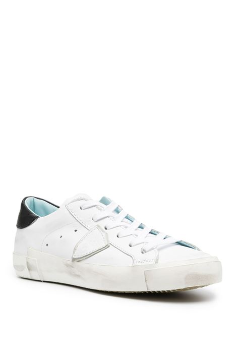 PHILIPPE MODEL Sneakers Prsx Bianche e Nere - PHILIPPE MODEL Sottocosto
