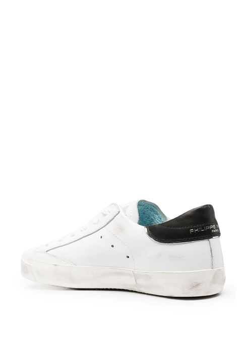 PHILIPPE MODEL Sneakers Prsx Bianche e Nere - PHILIPPE MODEL Sottocosto