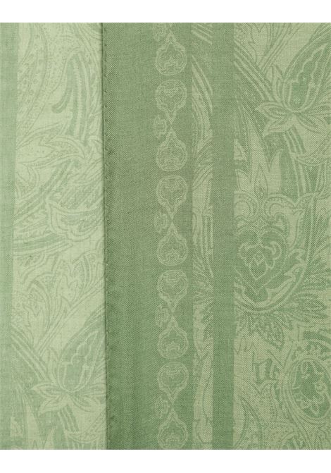 ETRO Sciarpa In Misto Cashmere Verde Stampato - ETRO Economico