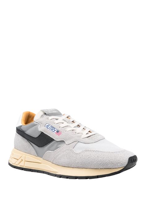 AUTRY Sneakers Reelwind In Suede Sand e Nylon Riflettente - AUTRY Vendita