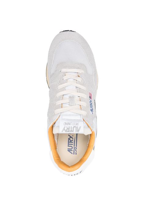 AUTRY Sneakers Reelwind In Suede Sand e Nylon Riflettente - AUTRY Vendita