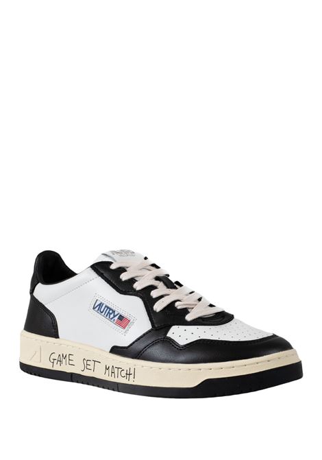AUTRY Sneakers Medalist Low In Pelle Bianca e Nera - AUTRY Spedizione Gratuita