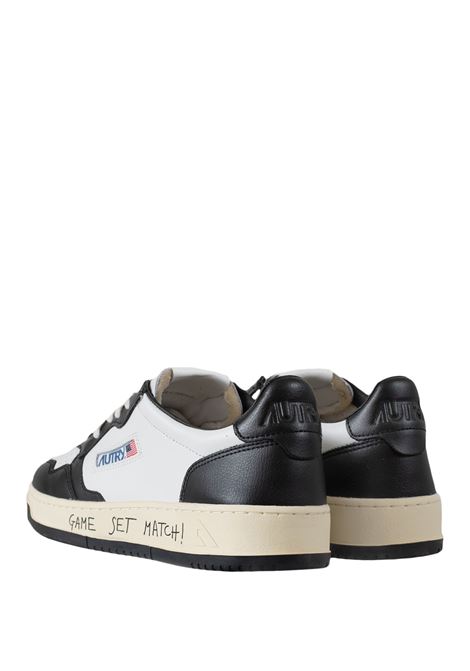 AUTRY Sneakers Medalist Low In Pelle Bianca e Nera - AUTRY Spedizione Gratuita