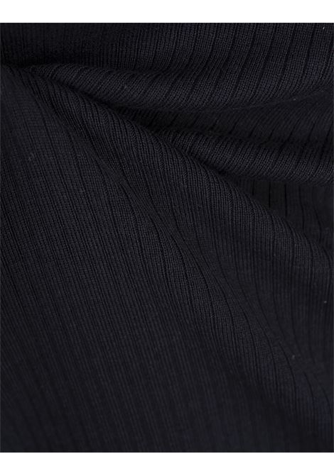 BOSS Maglione Regular Fit In Seta e Cotone Blu - BOSS Negozi Online
