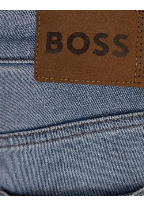 BOSS Jeans Slim Fit In Denim Comfort-Stretch Fresh-Blue - BOSS Fino Al -60%