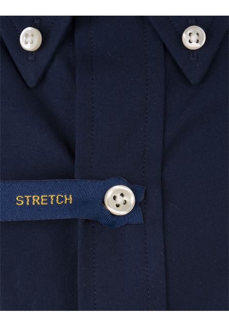 RALPH LAUREN Camicia Slim Fit In Cotone Stretch Blu - RALPH LAUREN Online