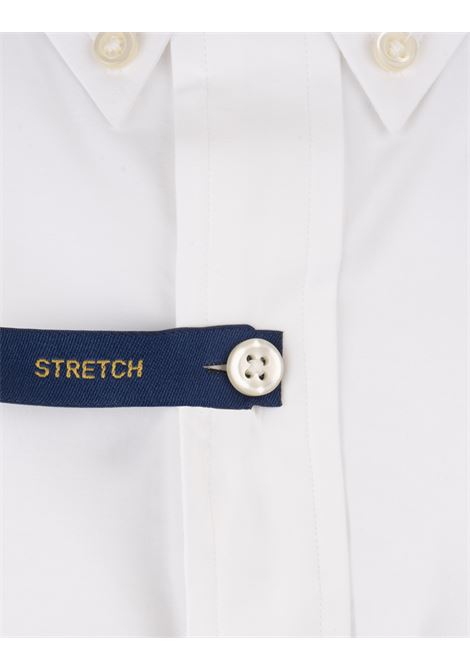 RALPH LAUREN Camicia Slim Fit In Cotone Stretch Bianco - RALPH LAUREN Outlet