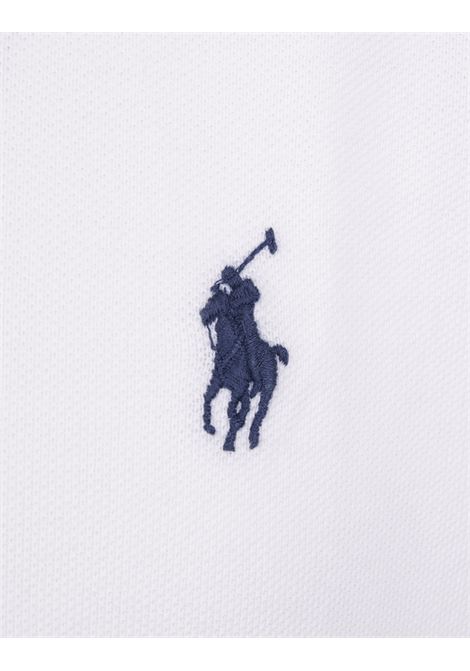 RALPH LAUREN Polo In Piquet Slim-Fit Bianca - RALPH LAUREN In Vendita