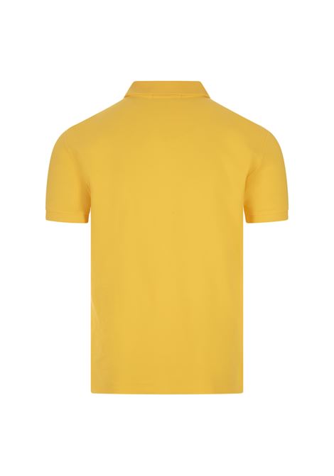 RALPH LAUREN Polo in Piquet Slim-Fit Giallo Oasi e Blu - RALPH LAUREN Hotsell