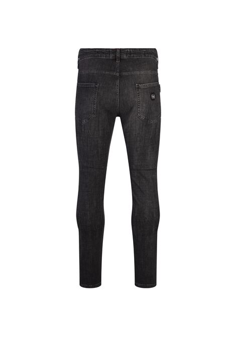 PHILIPP PLEIN Jeans Skinny In Denim Grey Splash - PHILIPP PLEIN Saldi Di Fabbrica