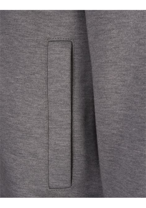 GIVENCHY Giacca Sportiva In Tessuto Garzato Grigio Con Dettaglio 4G - GIVENCHY In Saldo