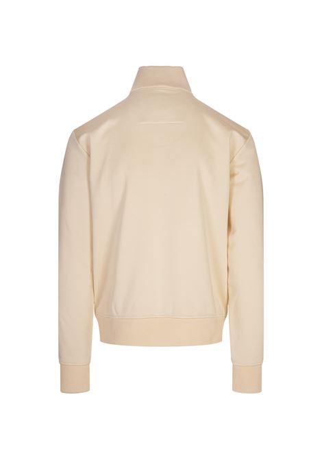 GIVENCHY Giacca Sportiva In Tessuto Garzato Avorio Con Dettaglio 4G - GIVENCHY Nuova