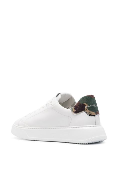 PHILIPPE MODEL Sneakers Basse Temple - Bianco e Camouflage - PHILIPPE MODEL In Linea