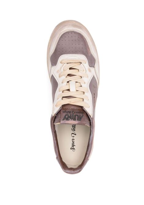 AUTRY Sneakers Medalist Low Super Vintage In Pelle Mud e Bianca - AUTRY Acquista Ora