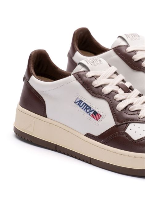 AUTRY Sneakers Medalist Low In Pelle Bicolor Bianca e Marrone - AUTRY Fino Al -60%