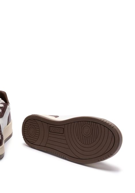 AUTRY Sneakers Medalist Low In Pelle Bicolor Bianca e Marrone - AUTRY Fino Al -60%