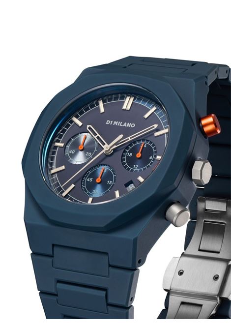 D1 MILANO Orologio Charcoal Neptune Blue Polychrono 40.5 mm - D1 MILANO Online