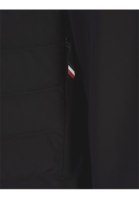 MONCLER GRENOBLE Felpa Imbottita Nera Con Zip e Stampa Logata - MONCLER GRENOBLE Offerte