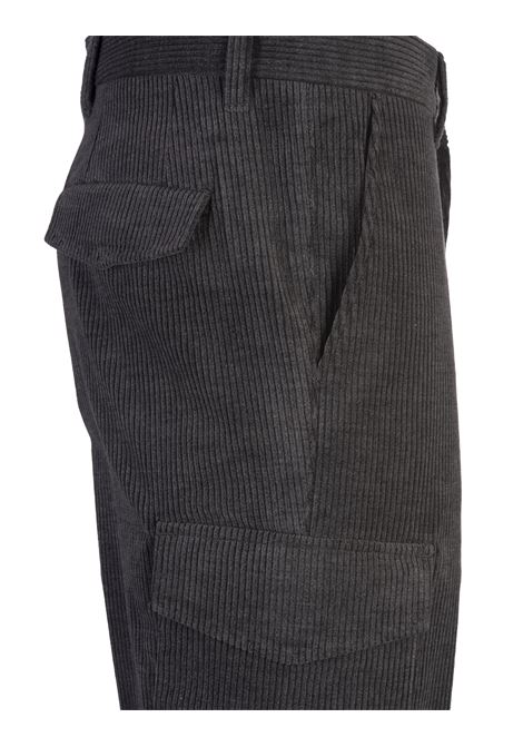 BOSS Pantaloni Cargo In Velluto a Coste Antracite - BOSS In Saldo