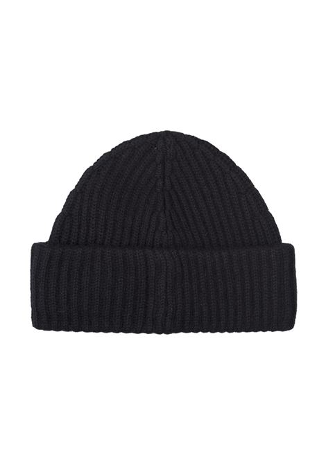 RALPH LAUREN Berretto Nero In Lana e Cashmere Con Pony Ricamato - RALPH LAUREN Latest fashion