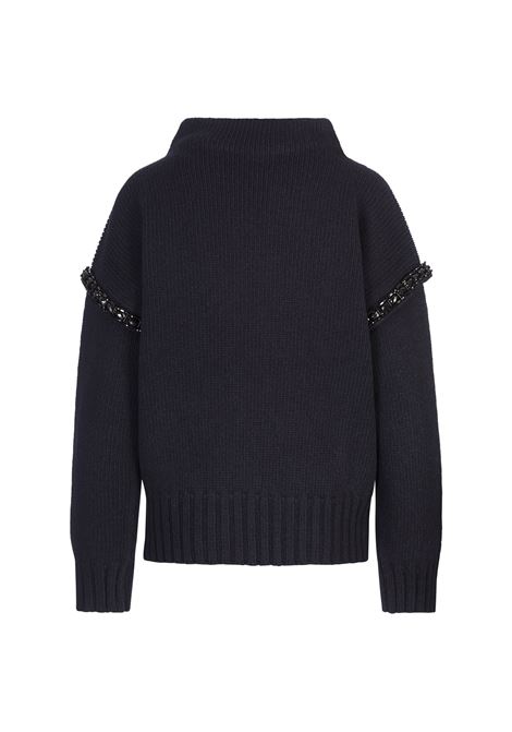 MAX MARA Maglia Gene Blu Navy - MAX MARA Nuovo
