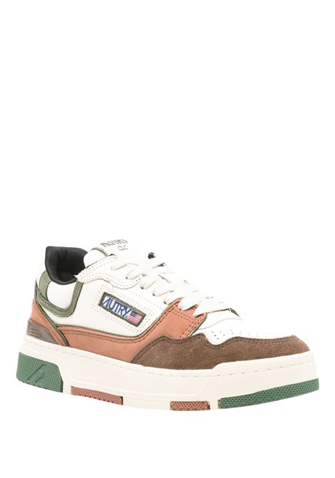 AUTRY Sneakers CLC Low In Suede e Nabuk Ebano e Verde Militare - AUTRY Vendita