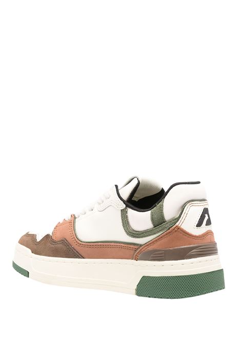 AUTRY Sneakers CLC Low In Suede e Nabuk Ebano e Verde Militare - AUTRY Vendita
