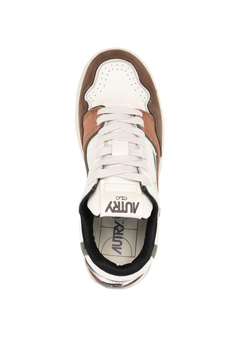 AUTRY Sneakers CLC Low In Suede e Nabuk Ebano e Verde Militare - AUTRY Vendita