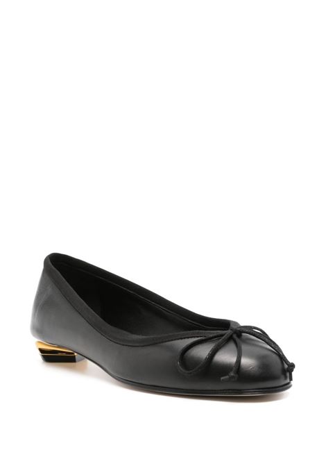 ALEXANDER MCQUEEN Ballerine Armadillo In Nero Oro e Argento - ALEXANDER MCQUEEN Spedizione Gratuita