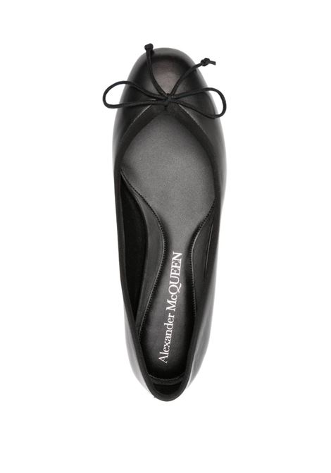 ALEXANDER MCQUEEN Ballerine Armadillo In Nero Oro e Argento - ALEXANDER MCQUEEN Spedizione Gratuita