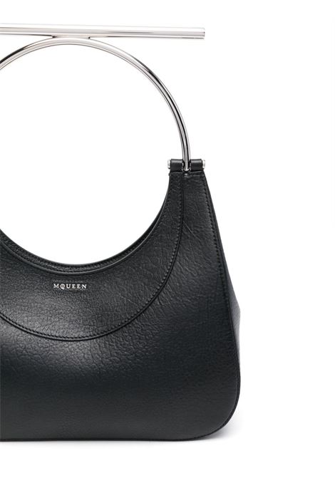 ALEXANDER MCQUEEN Borsa T-Bar Nera - ALEXANDER MCQUEEN Consegna Veloce