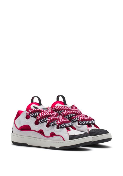 LANVIN Sneakers Curb Nere Fucsia e Bianche - LANVIN Vendita Calda