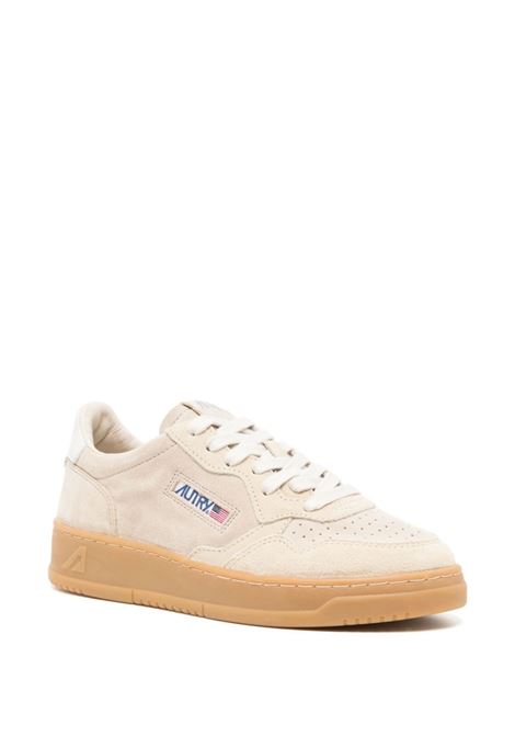AUTRY Sneakers Medalist Low Super Vintage In Pelle Scamosciata Beige - AUTRY Discount Store per i nuovi prodotti