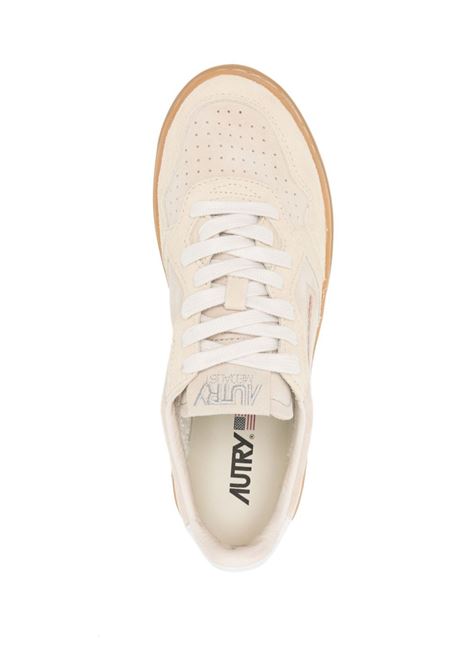 AUTRY Sneakers Medalist Low Super Vintage In Pelle Scamosciata Beige - AUTRY Discount Store per i nuovi prodotti